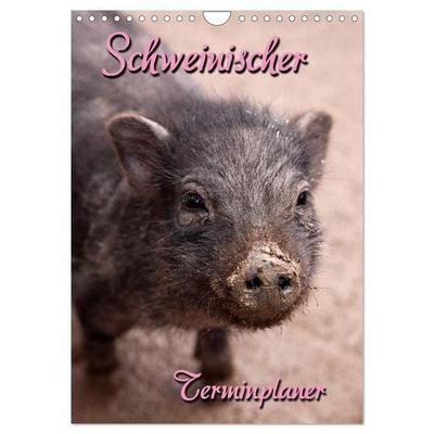 Schweinischer Terminplaner (Wandkalender 2027 DIN A4 hoch), CALVENDO Monatskalender