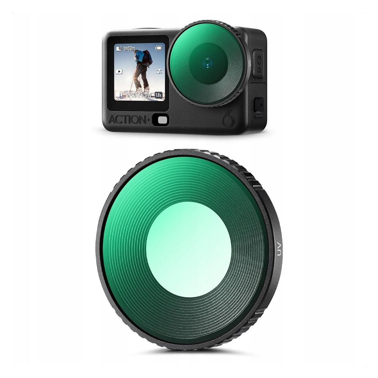 K&F Concept Filtr Uv Ochronny Mc Hd Do Kamery Dji Osmo Action 6 Action6 / / Kf12.0041 (66238805)