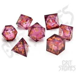 Crit Stones Royal Nebula Liquid Core RPG Dice Set