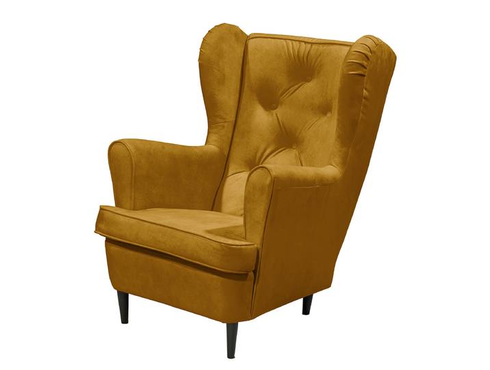 Fauteuil Jaune Microfibre Salvo 78 x 102 x 98cm