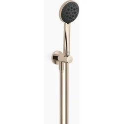 Dornbracht Schlauchbrausegarnitur mit integriertem Brausehalter, verstellbar, Durchfluss 15 l/min, 27803660-26, Farbe: Light Gold