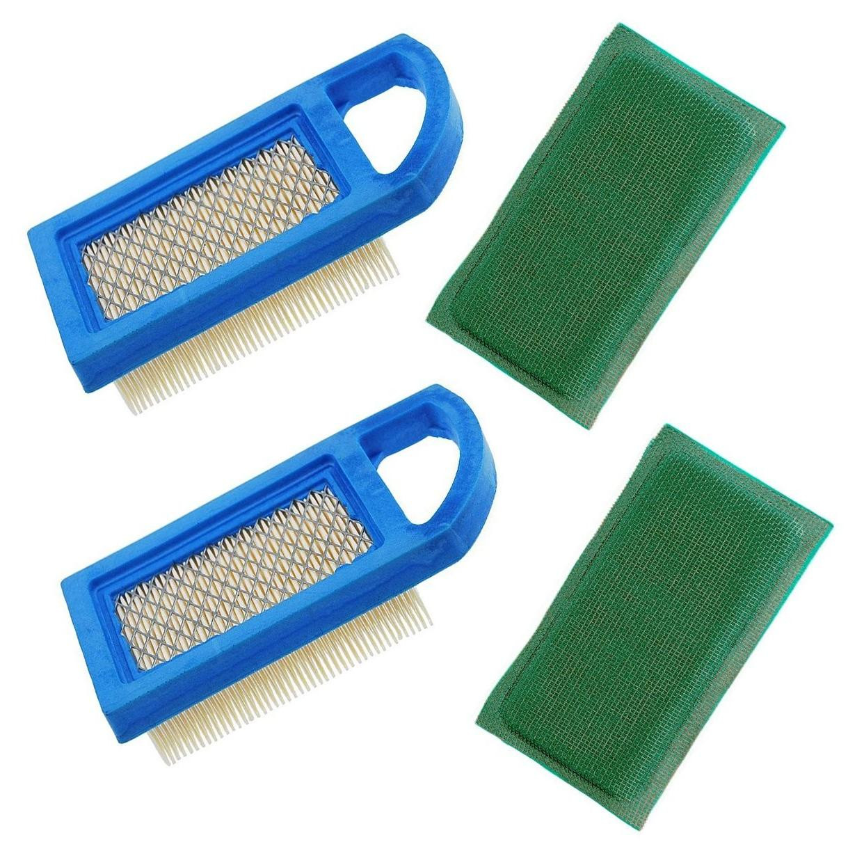 Set van 2 Luchtfilters met Pre-filter voor Briggs & Stratton Motoren