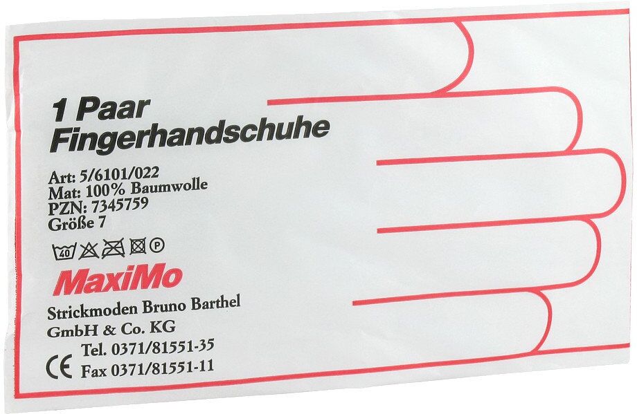 Handschuhe Strick Baumwolle Größe 7 dünn