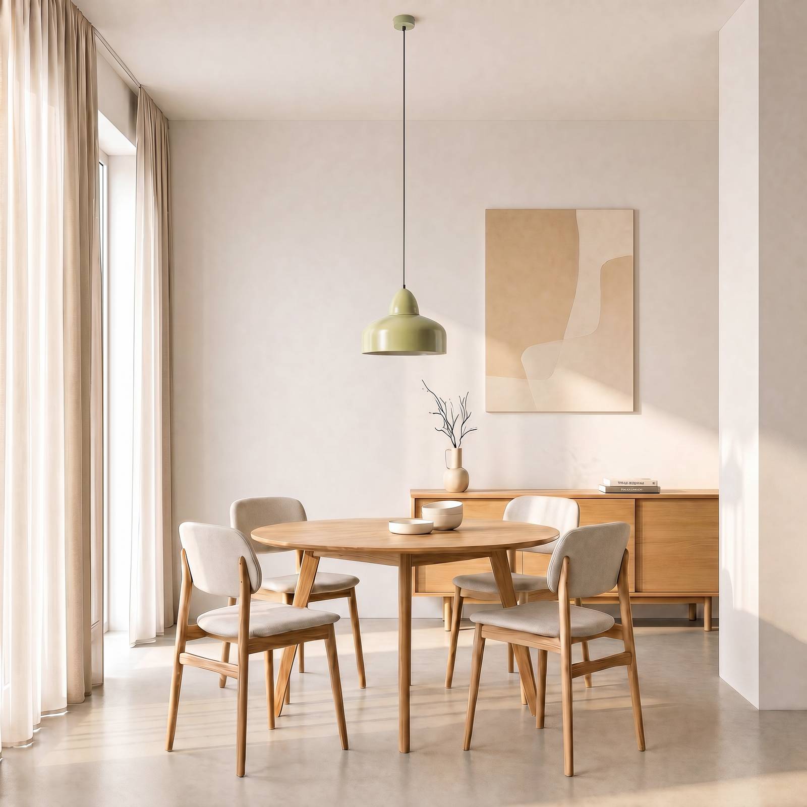 Hängelampe Mille ALDEX, dimmbar, grün, für Wohn- / Esszimmer, Metall, Industrielles Design, Pendelleuchte