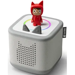 tonies Toniebox 2 Starter-Set Mondgrau mit Kreativ-Tonie Rot