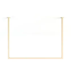 Metallbude Kleiderstange Rubi 60x120 Stahl Cashew