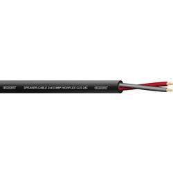 Cordial CLS 240 Black 100 Lautsprecherkabel 2 x 4 mm² + 2 x 4 mm² Schwarz Meterware