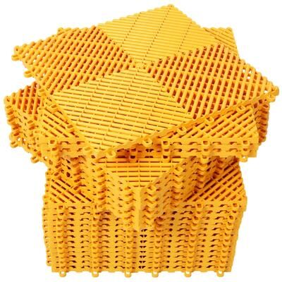 / 25-Pack Non-Slip Interlocking Drainage Plastic Garage Floor Mats