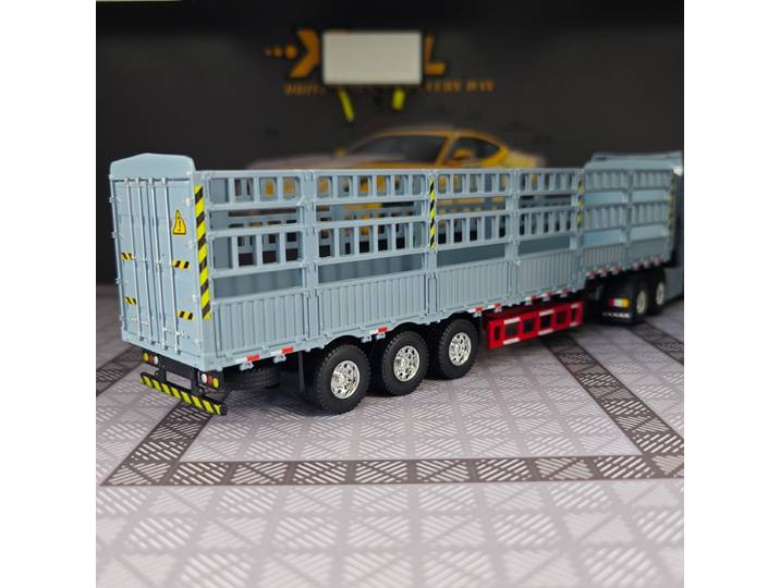 Modèle en alliage de véhicule de transport ferroviaire Scania 1:50, modèle statique de véhicule d'ingénierie lourd, camion remorque, adapté à la collection