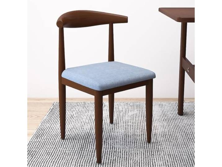 Stapelbare Esszimmerstühle For Restaurants, Küchenstuhl Mit Metallgestell Verschleißfester Gepolsterter Stuhl, Arbeits-Waschtischstuhl, For Esszimmer-Bistro(Blue)