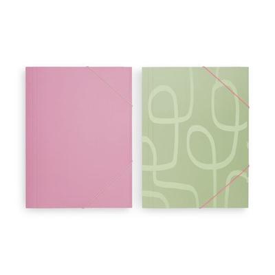 Sammelmappe 2er Set, Pink Matcha