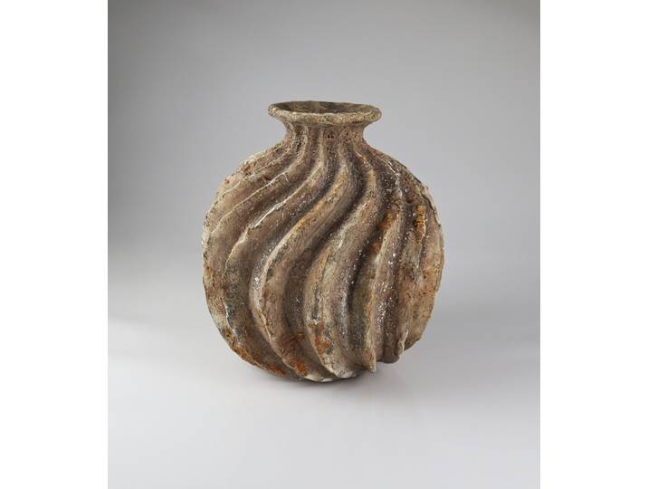 Dekovase AM DESIGN ausPolyresin , braun, B:29cm H:29cm, Polyresin (Kunststein), Vasen, Dekovase, BxH: 29x29 cm