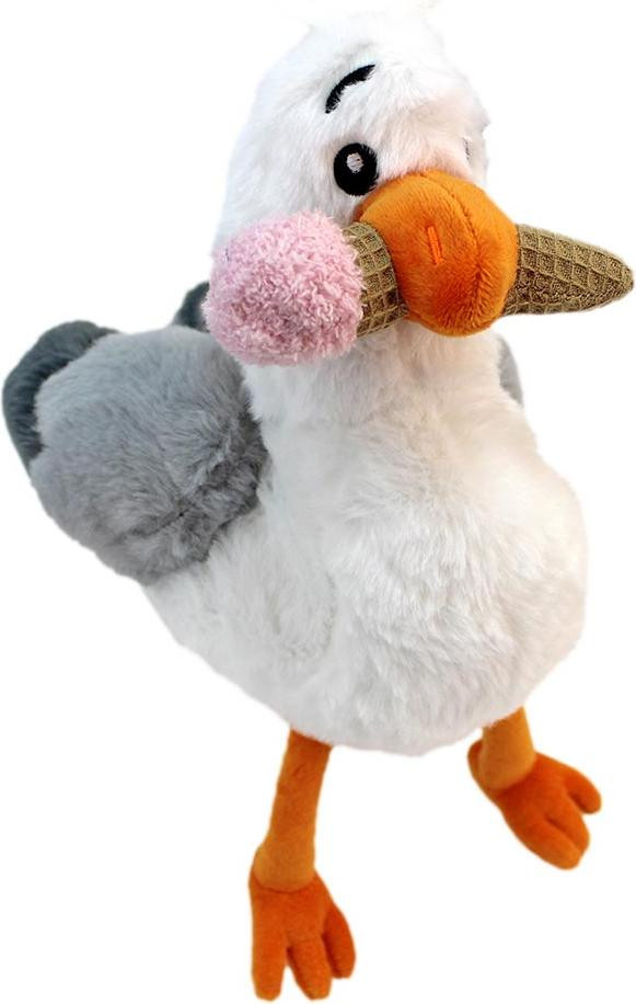 Knuffelmeeuw met ijs - 24 cm