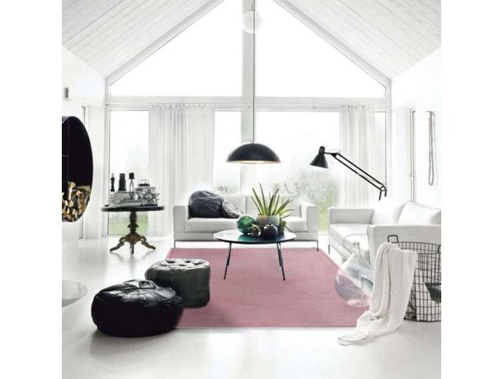 Tapis aspect velours extra-doux rose 160x230