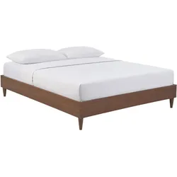 Doppelbett 160x200 cm dunkles Holz AYO