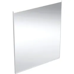 Geberit Option Plus Square Lichtspiegel, direkte und indirekte Beleuchtung, Aluminium eloxiert, 60x70 cm, 3,5 cm tief