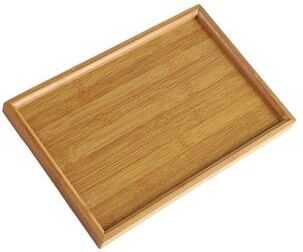 Inspire Select Wooden Serving Tray Rectangular Food Serving Platter For Breakfast, Tea, Dining & Party Use 13 8.7 In