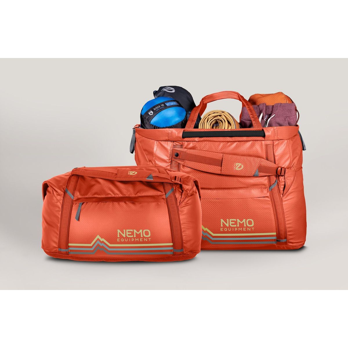 Nemo Double Haul Convertible Duffel 70L spicy orange 811666037503