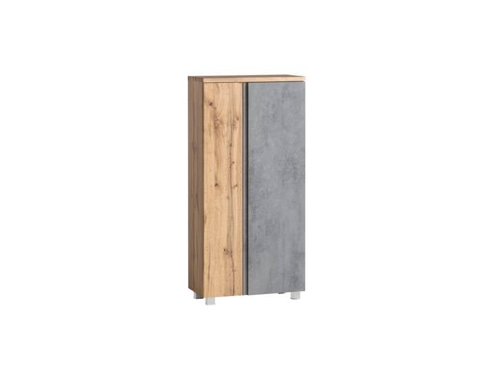 Bad-Hochschrank GENT hellgrau/braun 65cm
