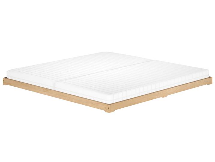 Breites Bodenbett Doppelbett Buche Massiv 180 x 200 cm