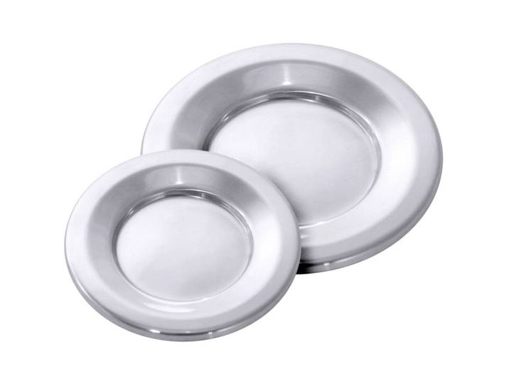 Untersetzer Contacto Bander silber Edelstahl B 14 cm - Untersetzer
