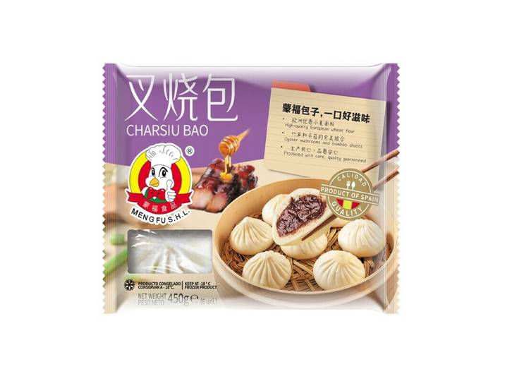 MENGFU Brioche vapeur au porc char siu 450 g