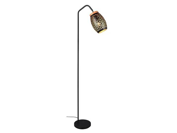 Reality Leuchten Bidar R41571031 Lampadaire en métal noir mat/doré\, sans 1 ampoule E27