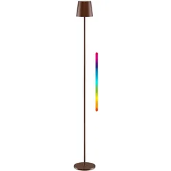 Goobay, Stehlampe, Kabellose LED-Stehleuchte, Grösse XL, 122 cm, RGBW, kupferfarben (220 lm)