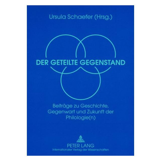 Peter Lang Der geteilte Gegenstand (Deutsch) (64886663)