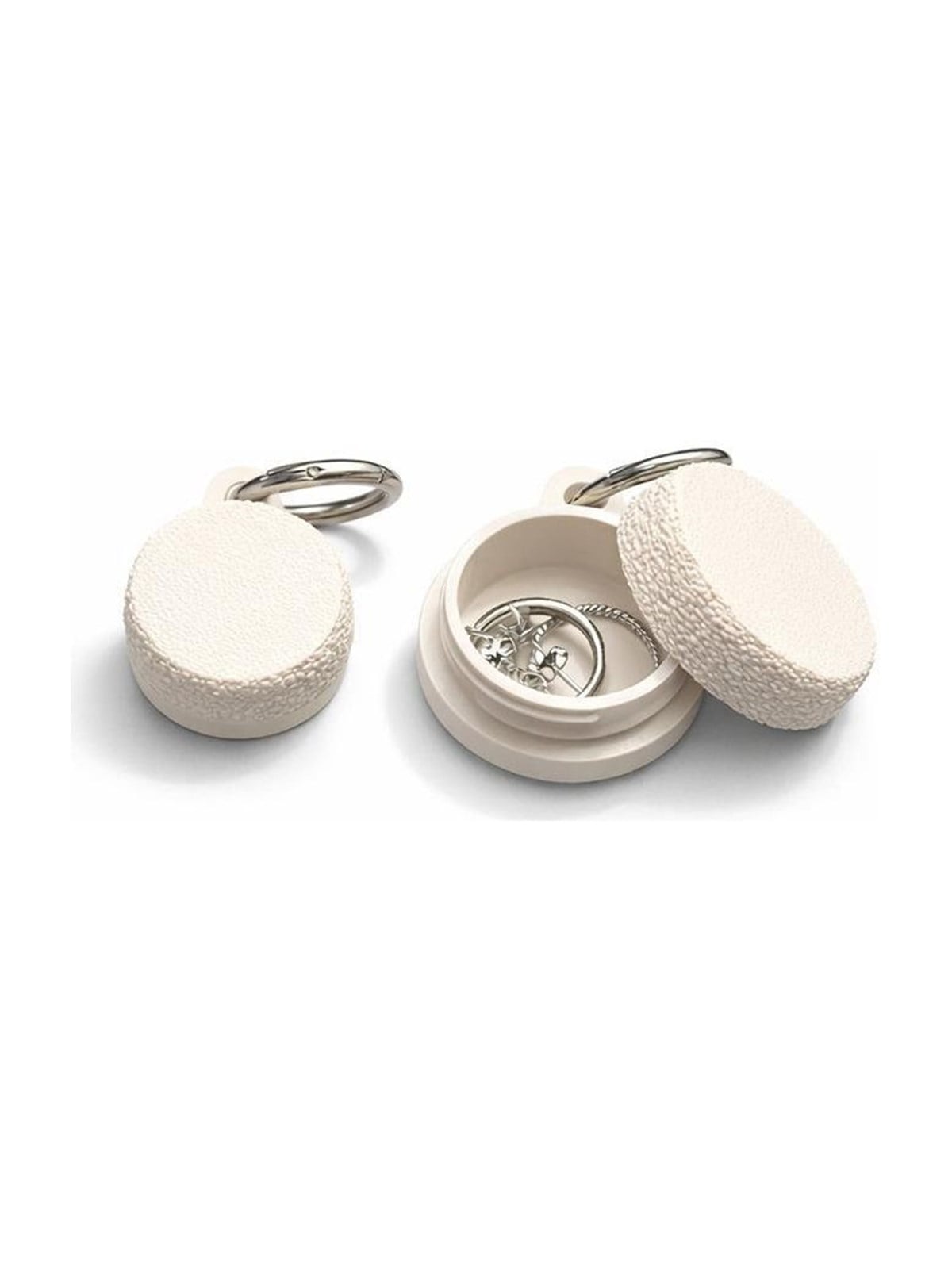 Simiu - RINGCHAIN - Mini-Box mit Schlüsselring - 2 Stk. - Elfenbein