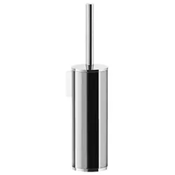 Gessi Rilievo, WC-Bürstengarnitur mit festem Deckel, Wandmontage, 59519149, Farbe: Finox Optik
