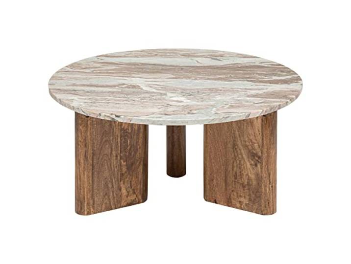 Atmosphera - Couchtisch - Marmor und Mangoholz - Naturholz
