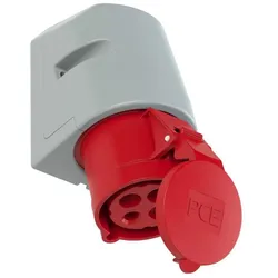 PCE 124-6tt CEE-Wandsteckdose 32A 4p 6h IP44 TT 1246tt