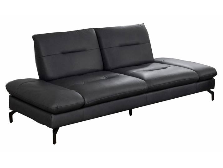 Moderano Sofa 2er ORLANDO, anthrazit, Leder