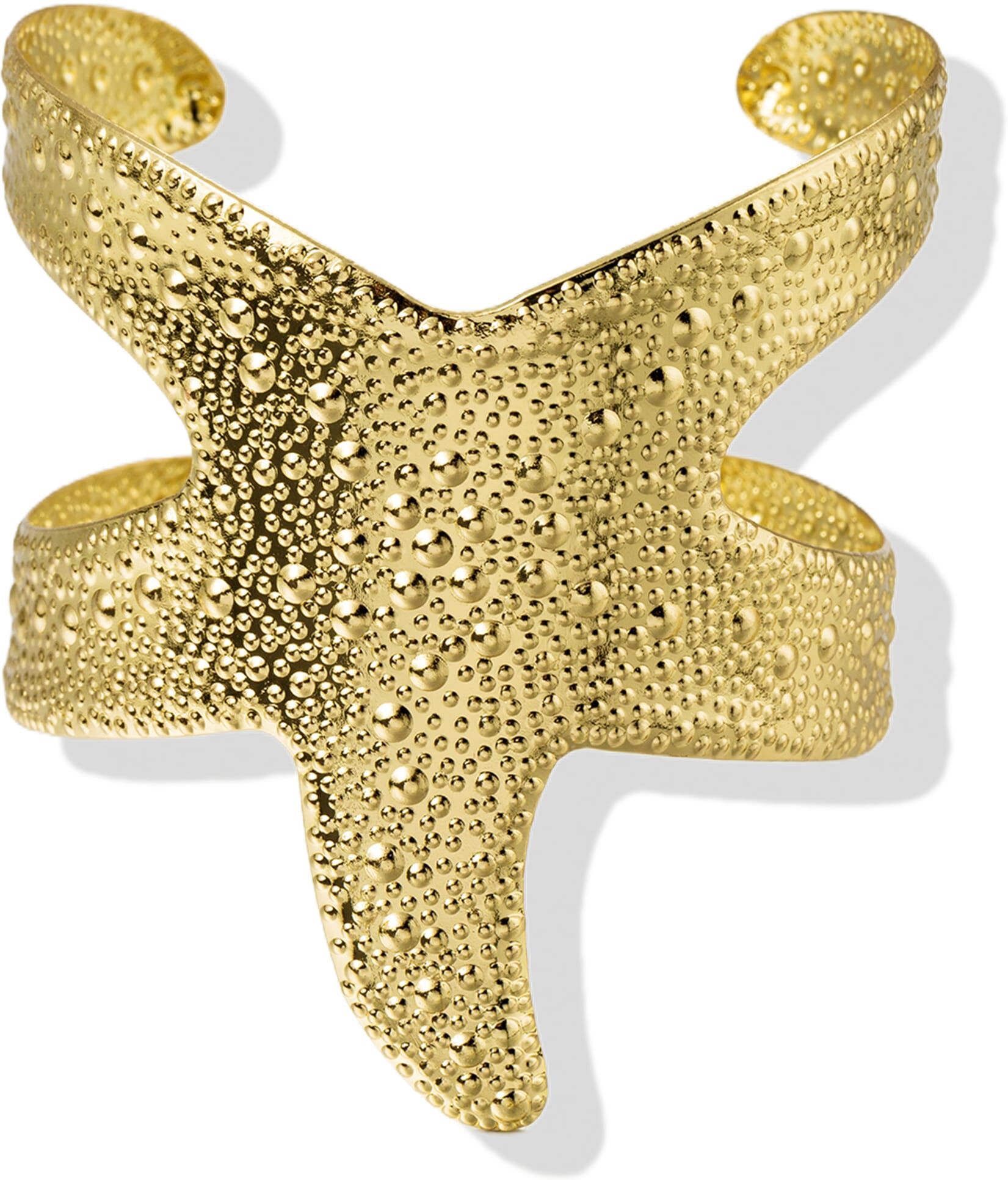 Armspange "Schmuck Geschenk Kupfer Armschmuck Armkette Seestern", gold (gelbgoldfarben), ANISTON JEWELRY & WATCHES, Armbänder, Damen, Kupfer, Armspange, Made in Germany