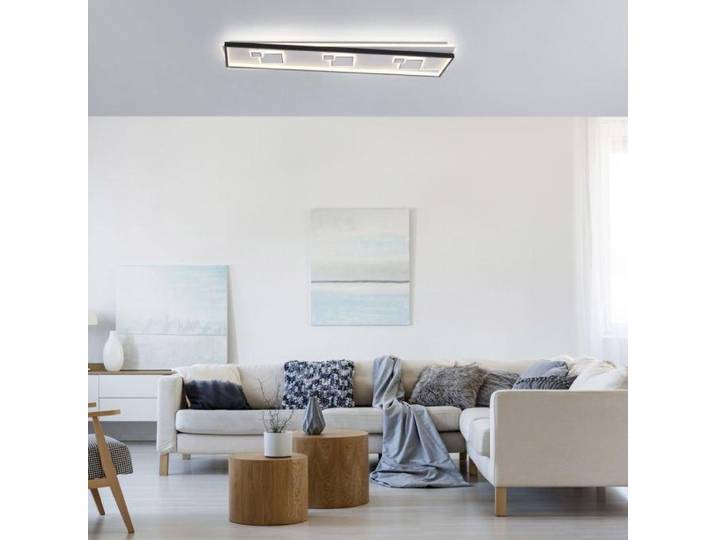 Paul Neuhaus Plafonnier MAILAK LBH 97.50x30x5.50 cm blanc Lampe de plafond
