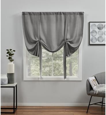 ATI Home Modo Metallic Geometric Grommet Top Curtain Panel Pair