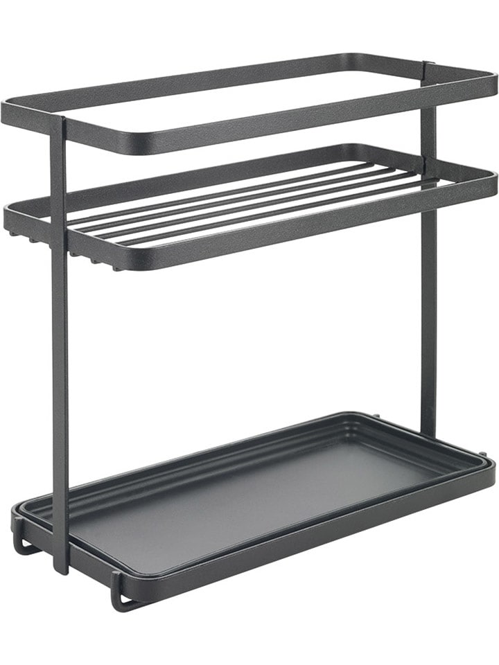 metaltex Gewürzregal ''Lava'' in Schwarz - (B)22 x (H)28 x (T)11 cm - onesize