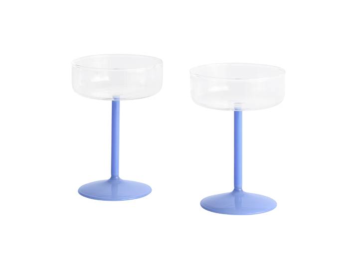 Hay - Coupe à dessert tint - Bleu - Verre borosilicaté