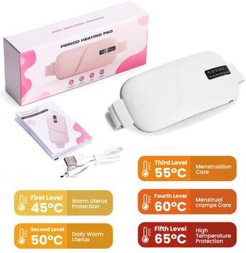 Inspire Essentials Electric Heating Pad Menstrual Cramp Relief Belt e