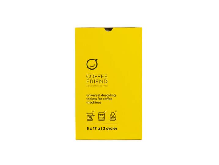 Pastilles de détartrage universelles Coffee Friend, 6 pcs. (pour 3 cycles)