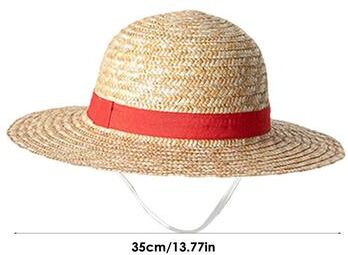 Quick Pick Pro One Piece Luffy Straw Hat Cosplay Hat Anime Costume Prop Summer Accessory 35cm