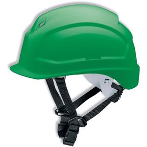 Uvex Schutzhelm pheos S-KR, 9772434, EN 397, mit 6-Punkt-System & Kinnriemen, Größe 52-61, grün