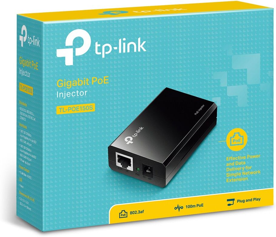 TP-LINK TL-POE150S PoE adapter Gigabit Ethernet 48 V