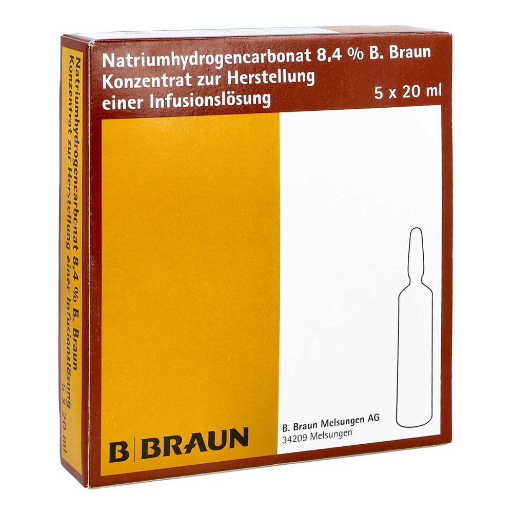 B. Braun Melsungen AG Natriumhydrogencarbonat B.braun 8,4% Glas 09717685