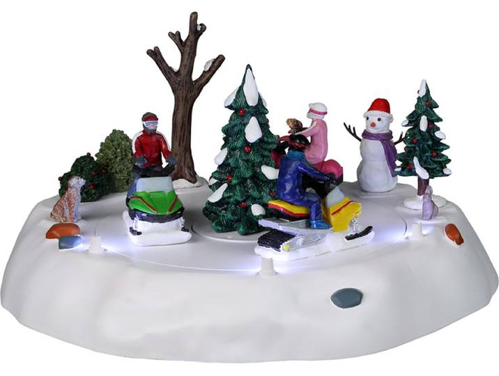 Lemax - Snowmobile Fun\, B/o (4.5v) - Kersthuisjes & Kerstdorpen