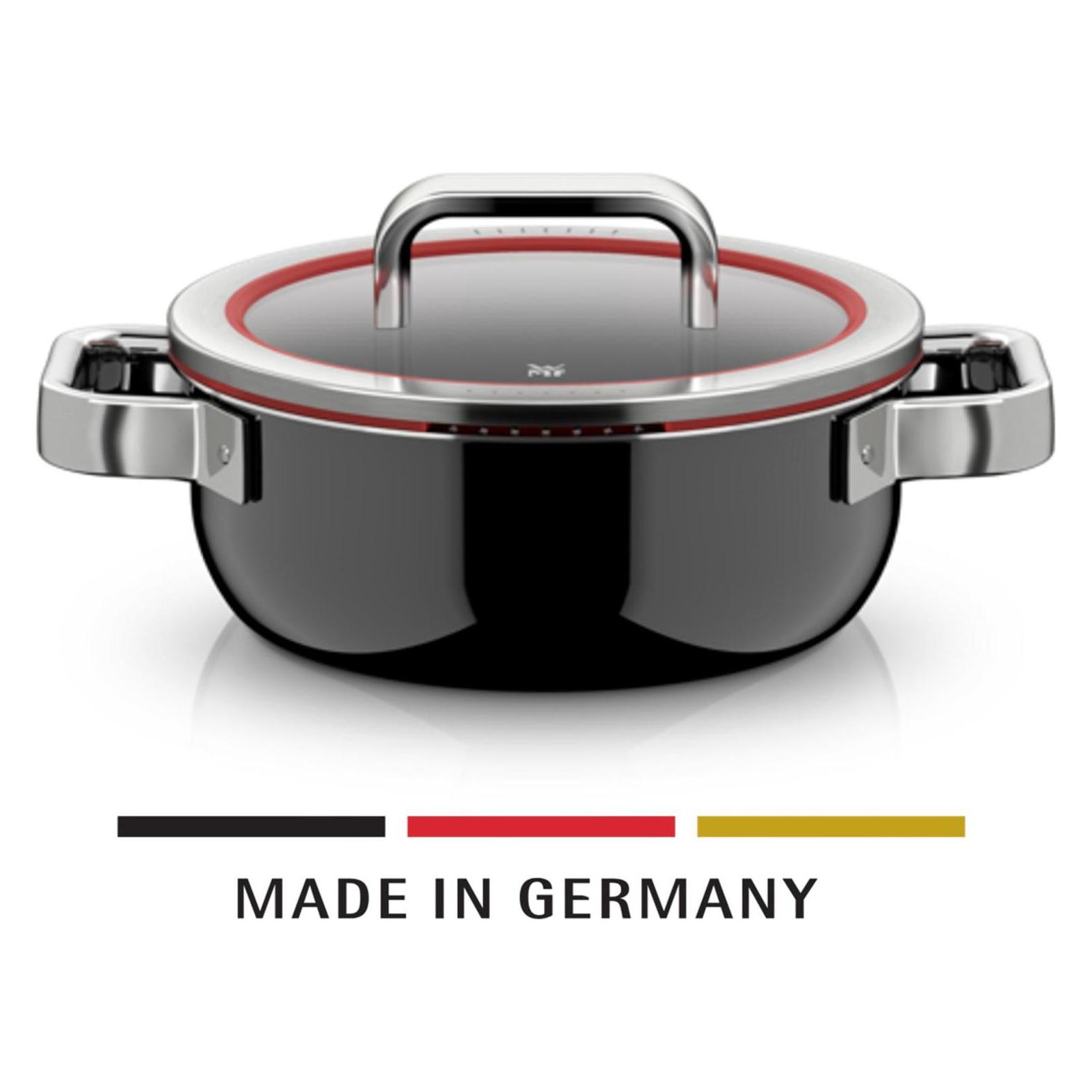 WMF Fusiontec Function Pro, Bratentopf mit Deckel, 20 cm, Black (Kochtopf, Edelstahl, 20 x 8.40 cm) (3201114079)