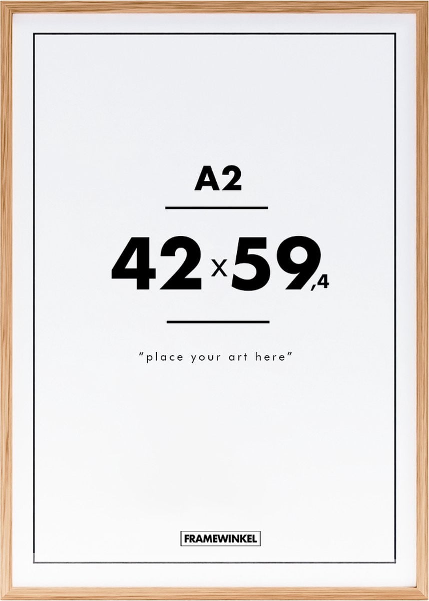 Framewinkel Premium Houten Fotolijst A2 - Eiken