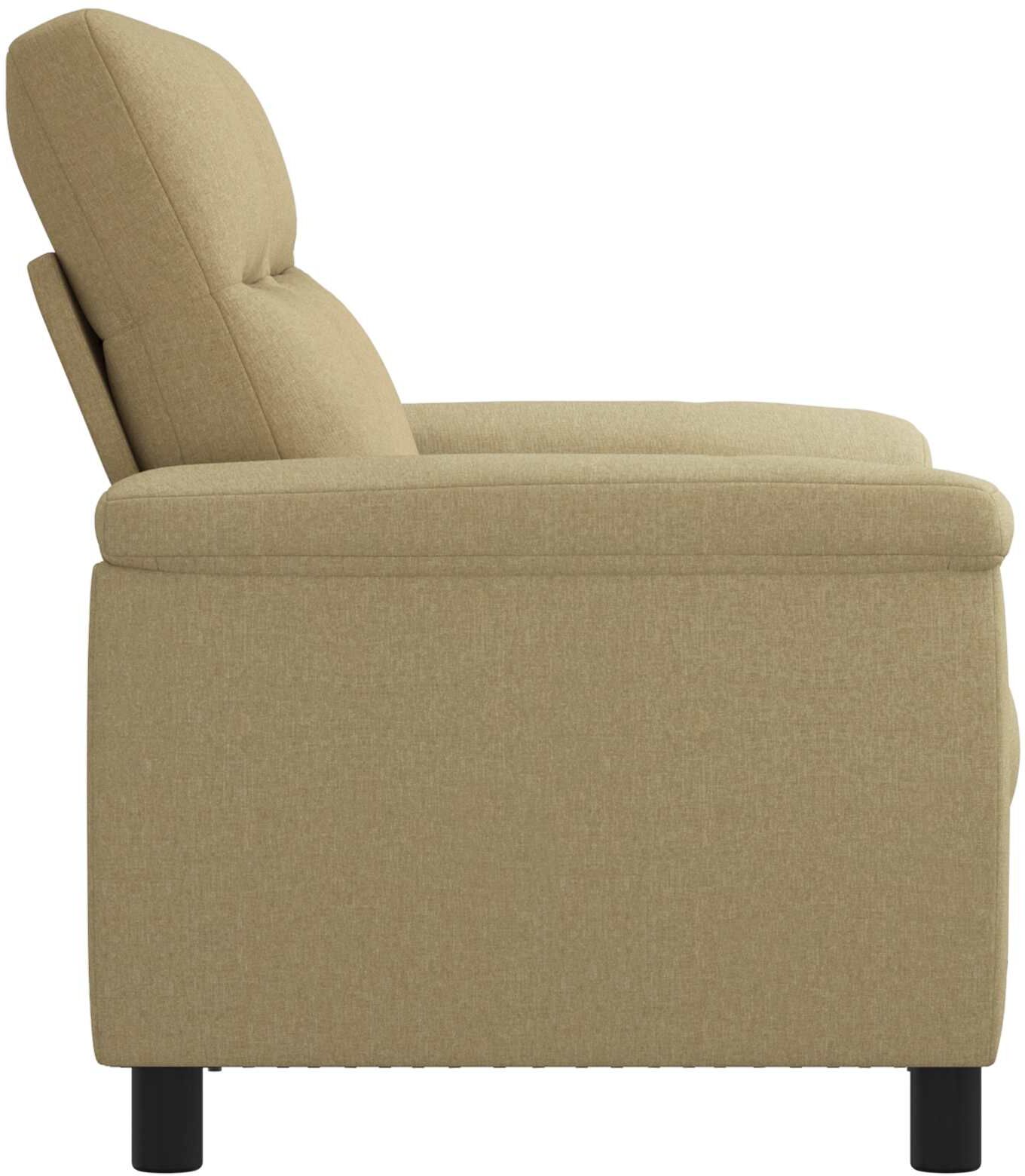 vidaXL Canapé Marron Clair 178 x 90 x 95 cm Tissu