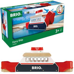 BRIO Spielzeugeisenbahn-Zubehör World 33569, Fähre mit Licht & Sound, Holz/Kunststoff